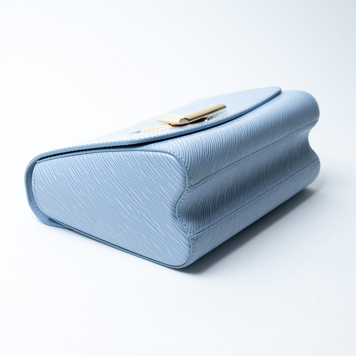 Louis Vuitton Light Blue Epi Leather Twist MM Bag