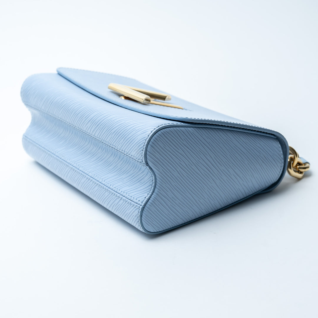 Louis Vuitton Light Blue Epi Leather Twist MM Bag