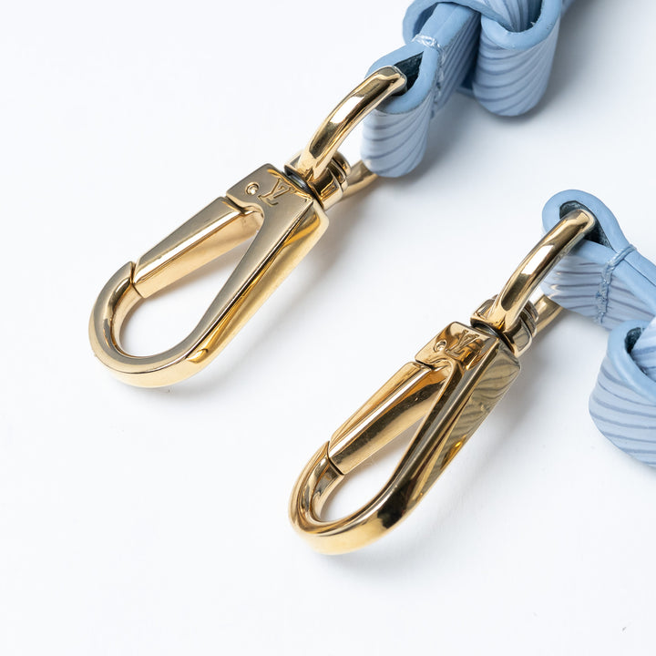 Louis Vuitton Light Blue Epi Leather Twist MM Bag