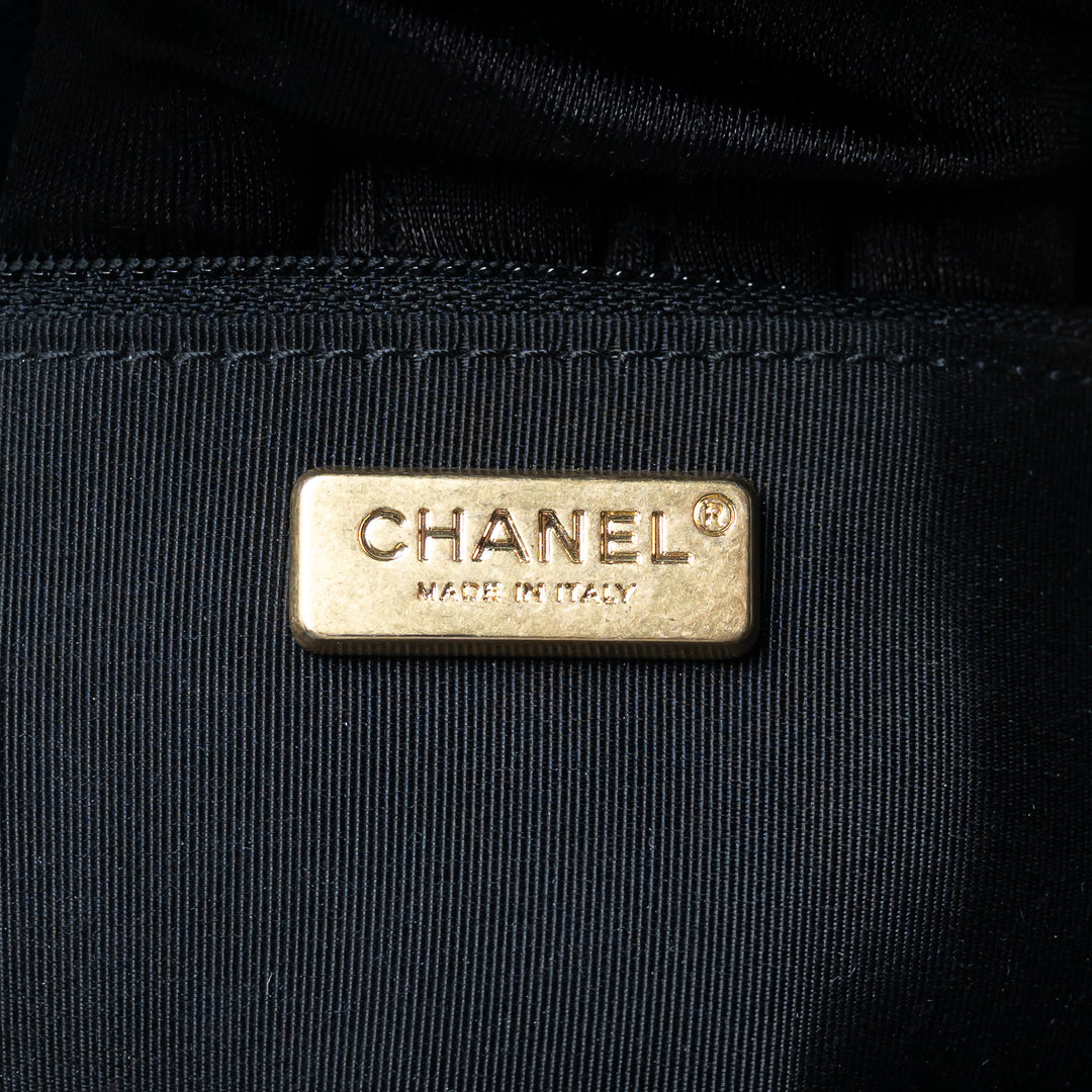 Pre-Loved Chanel™ Black Lambskin Leather Rock The Corner Flap Bag