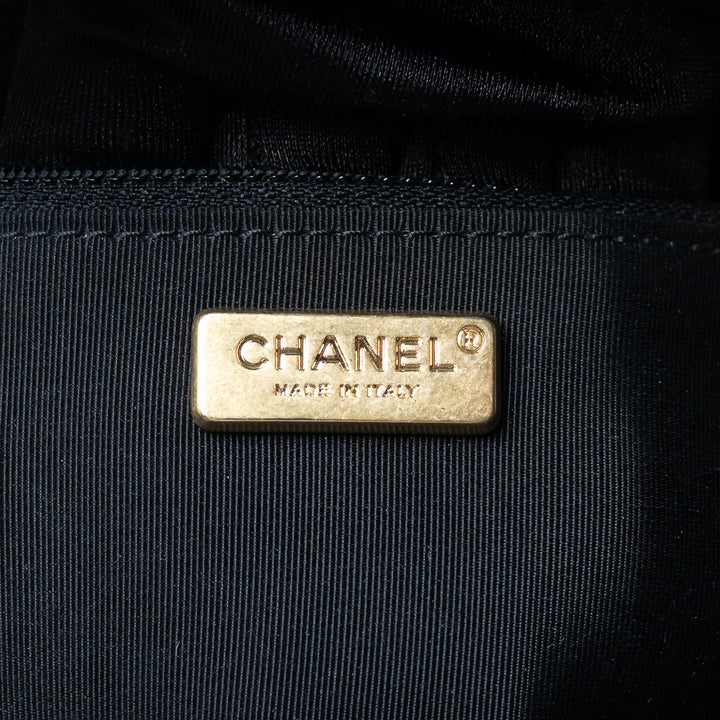 Pre-Loved Chanel™ Black Lambskin Leather Rock The Corner Flap Bag