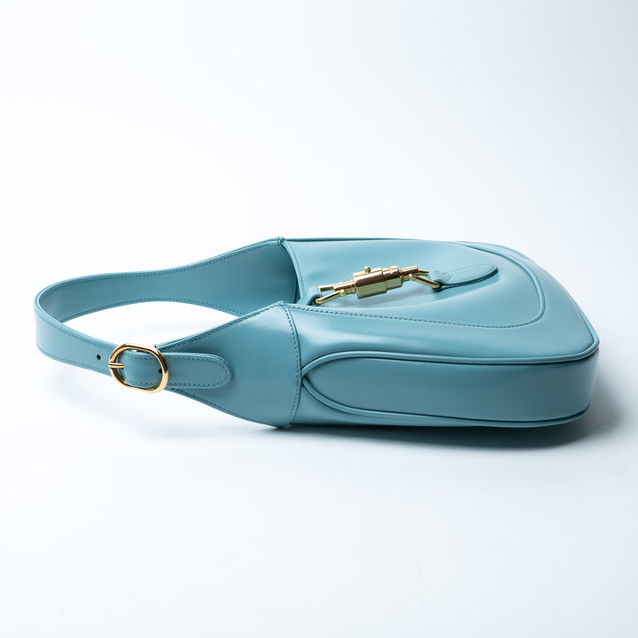 Gucci Light Blue Calf Leather Medium Jackie 1961 Bag
