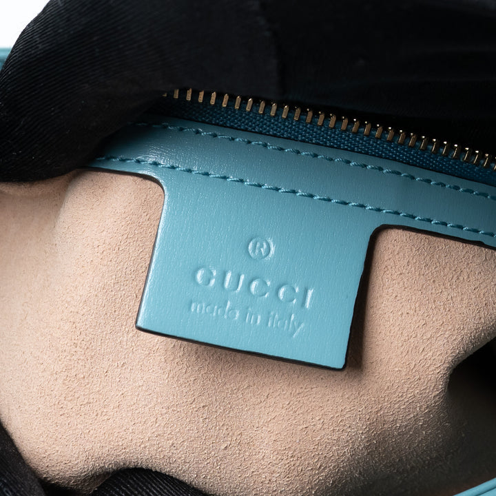 Gucci Light Blue Calf Leather Medium Jackie 1961 Bag