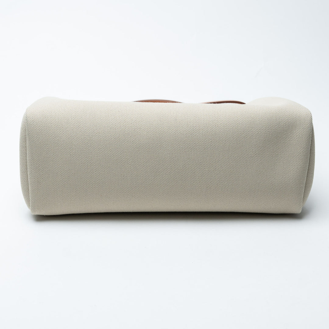 Béton Canvas and Naturel Vache Hunter Leather Herbag 31. (view 5)