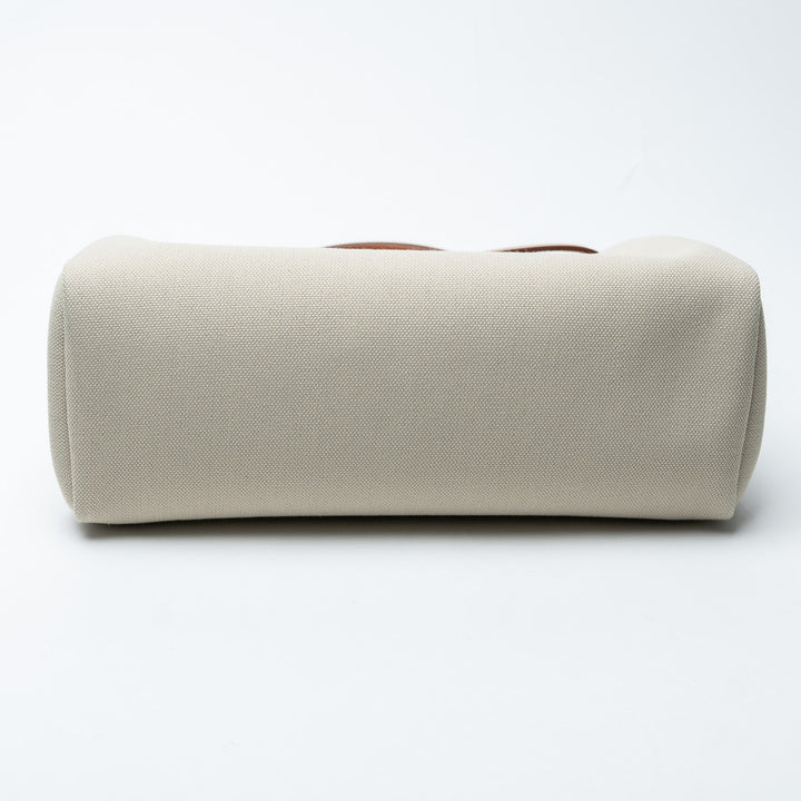 Béton Canvas and Naturel Vache Hunter Leather Herbag 31. (view 5)