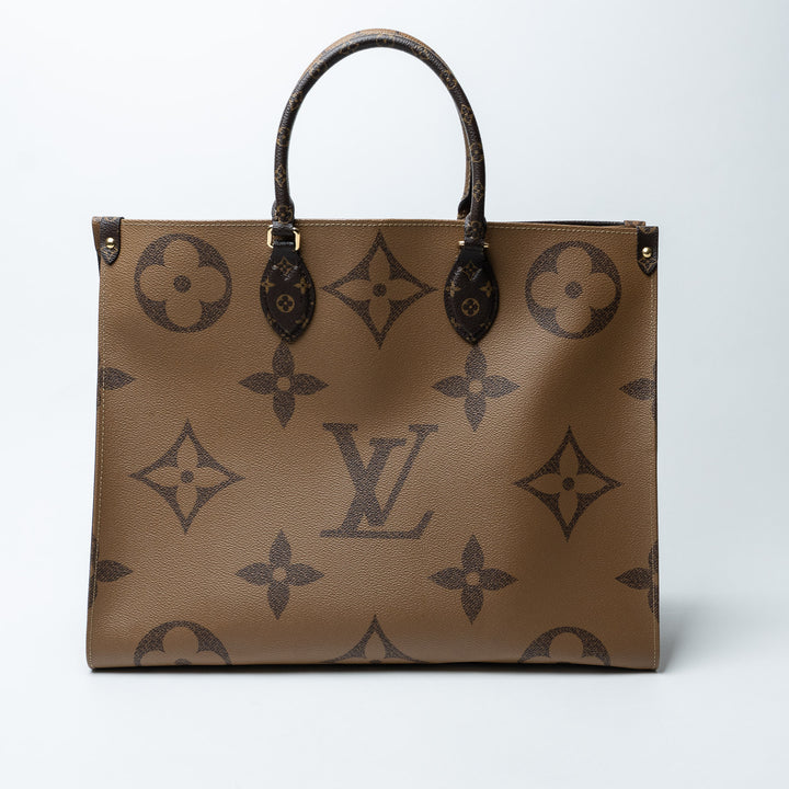 Louis Vuitton Brown Monogram Canvas OnTheGo GM Tote