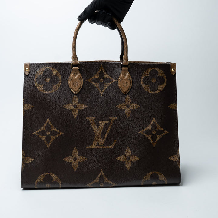 Louis Vuitton Brown Monogram Canvas OnTheGo GM Tote
