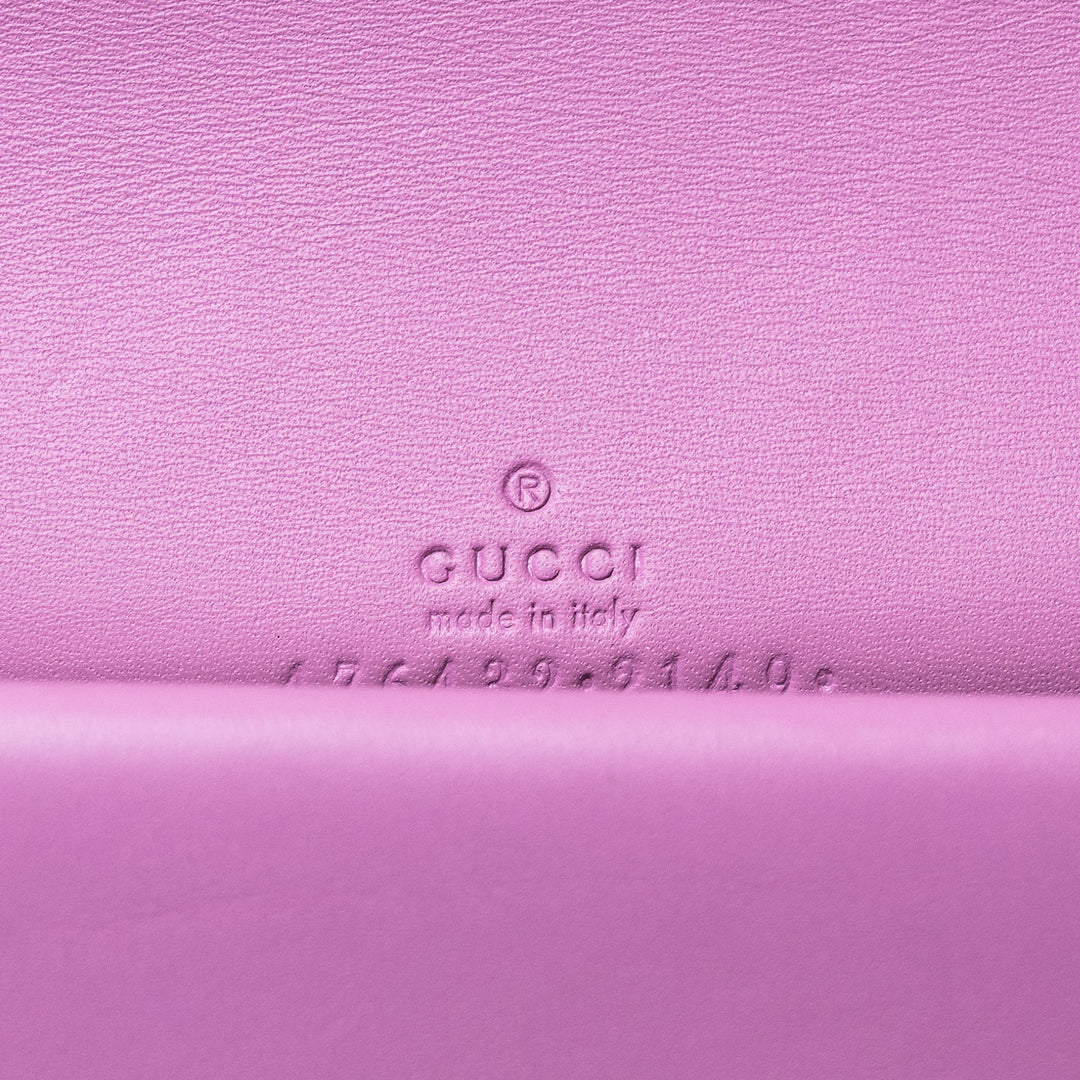 Pink Velvet Small Dionysus Chain Shoulder Bag. (view 6)