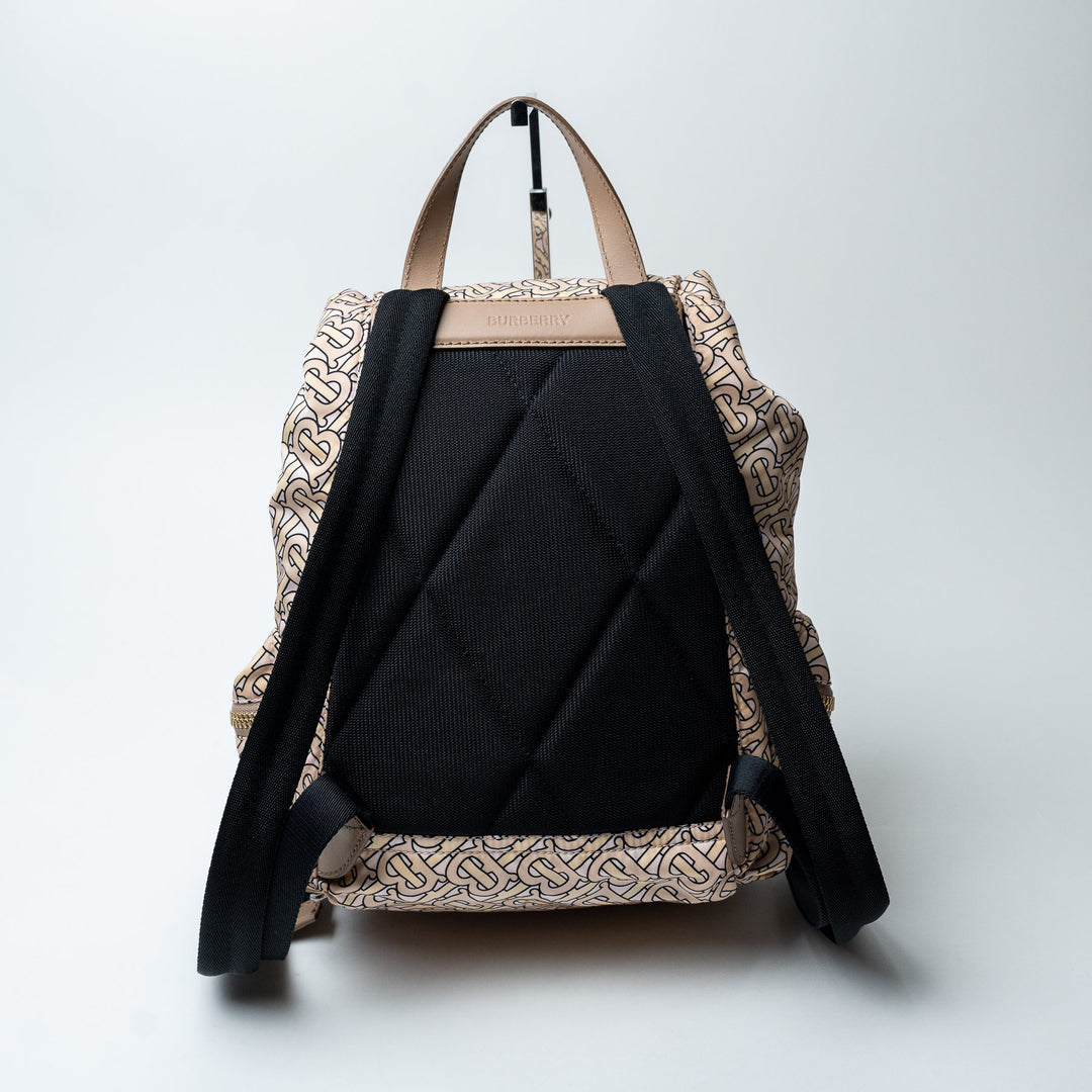 Burberry Beige TB Monogram Nylon Backpack