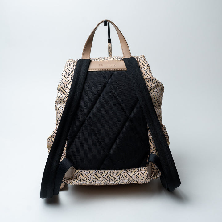 Burberry Beige TB Monogram Nylon Backpack