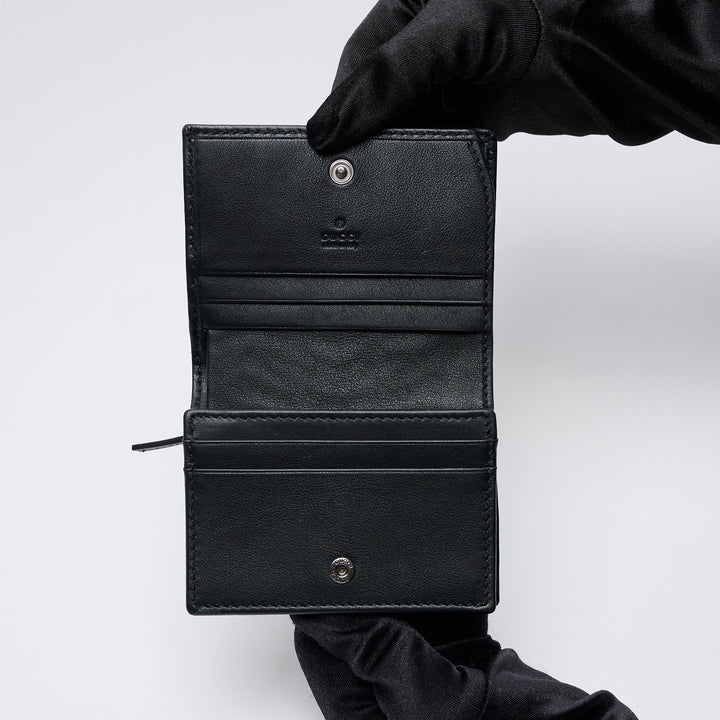 Black Patent Leather GG Marmont Matelassé Wallet. (view 6)