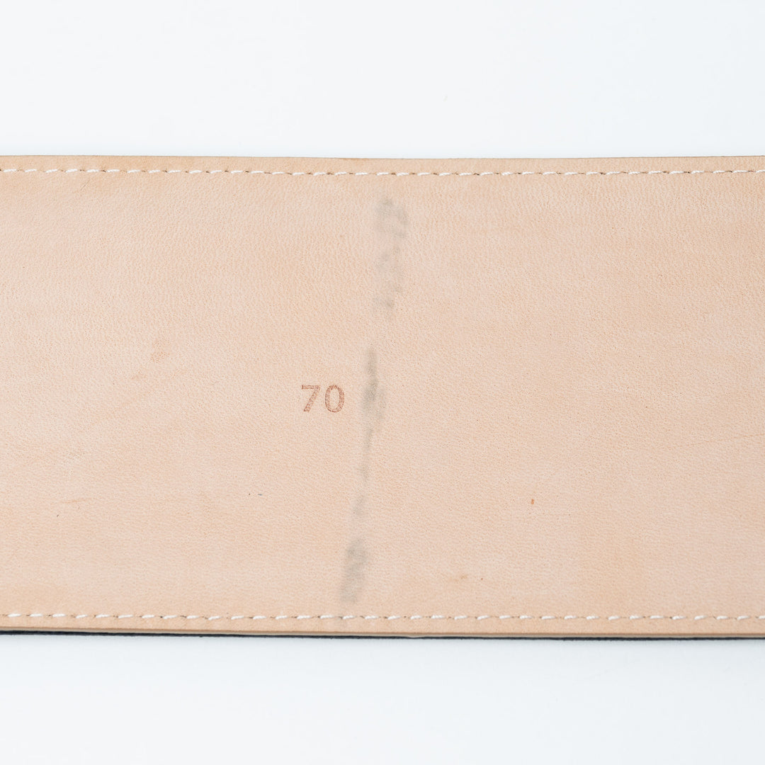Black Pleated Lambskin Leather B-Belt. (view 3)