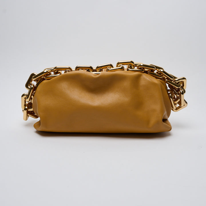 Caramel Nappa Leather The Chain Pouch. (view 2)