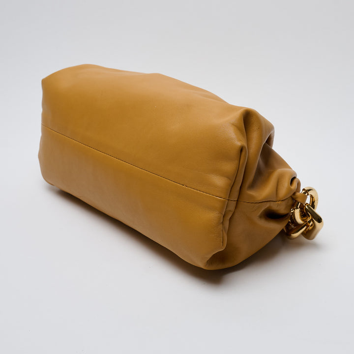 Caramel Nappa Leather The Chain Pouch. (view 5)