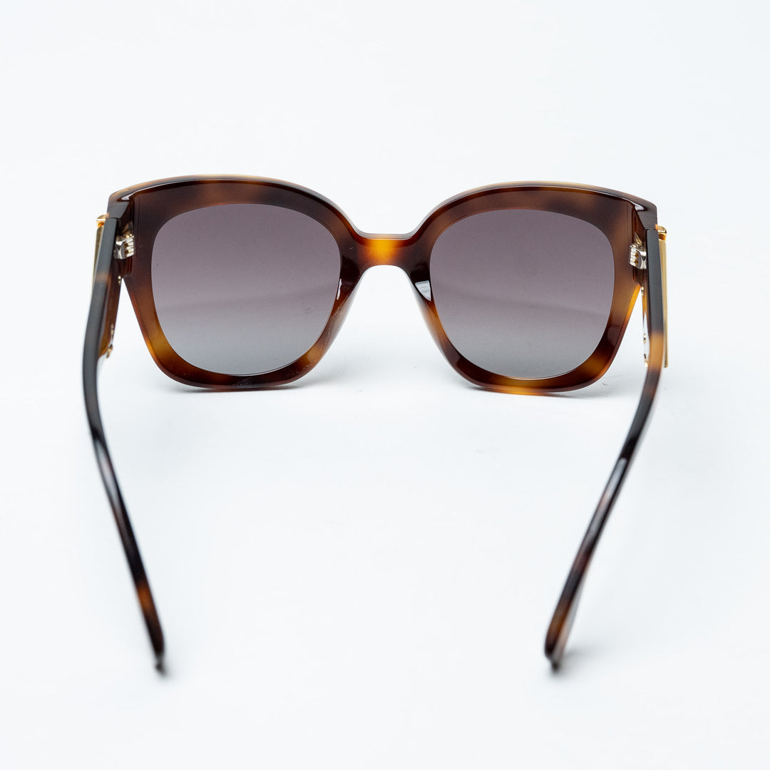 Tortoiseshell Acetate Fendi First Cat-Eye Sunglasses. (view 4)