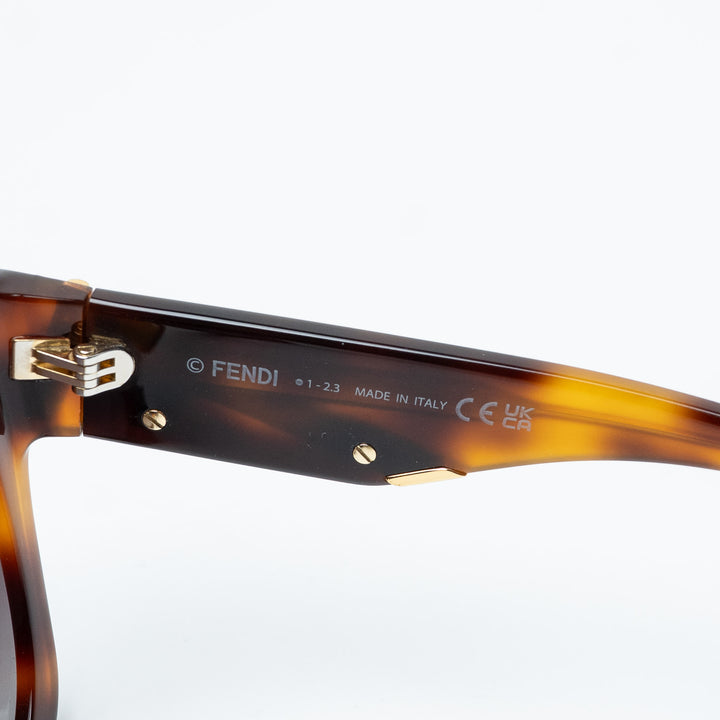 Tortoiseshell Acetate Fendi First Cat-Eye Sunglasses. (view 6)