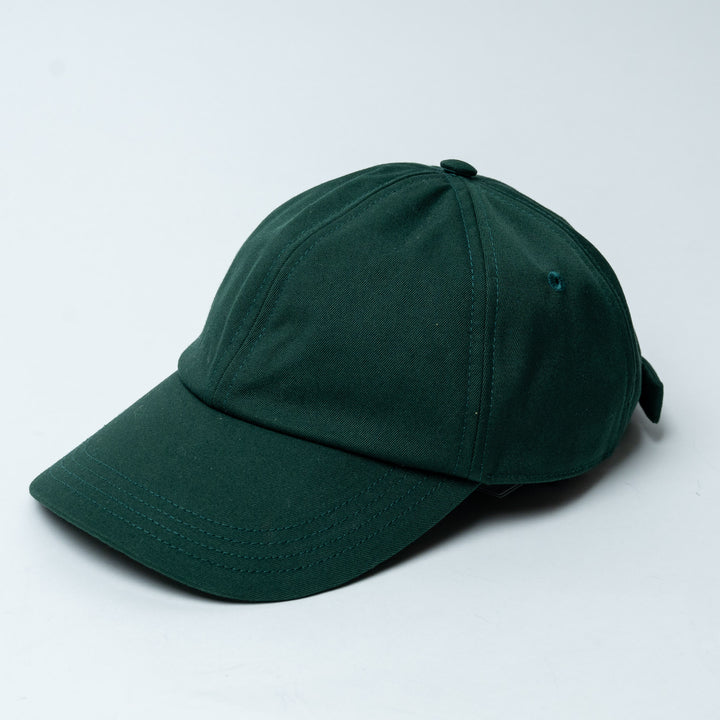 Green Cotton Check Lined Baseball Cap. (view 2)