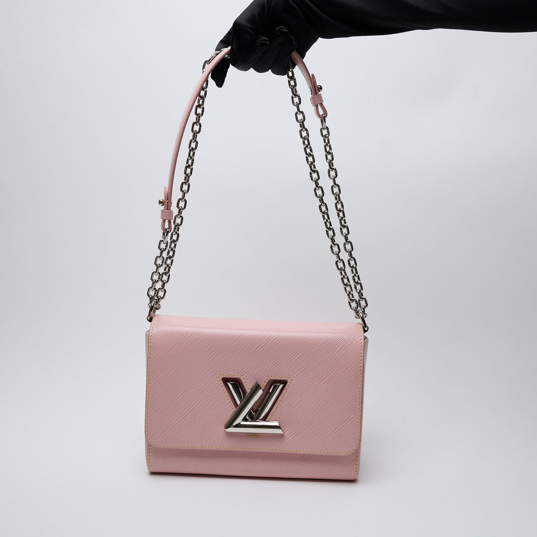 Pink Epi Leather Twist MM. (view 9)