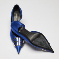 Balenciaga Blue Satin Talon d'Osrsay Pump Heels Size 39