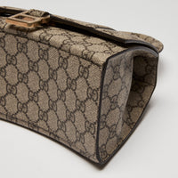 Gucci x Balenciaga Coated Monogram Canvas The Hacker Project Hour Glass Top Handle Hand Bag