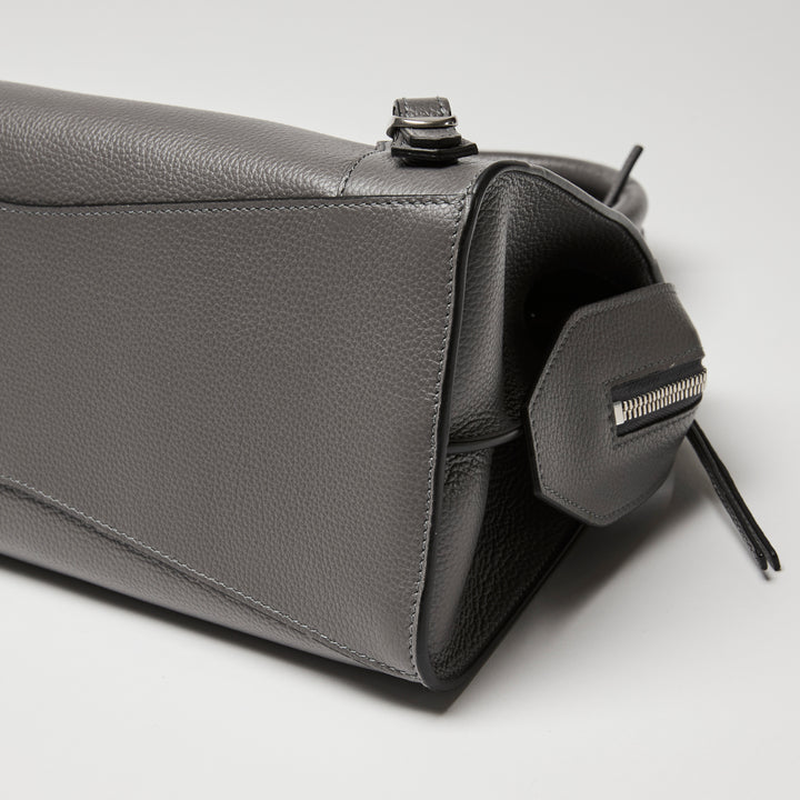 Balenciaga Grey Grained Calfskin Leather Small Neo Classic City Bag
