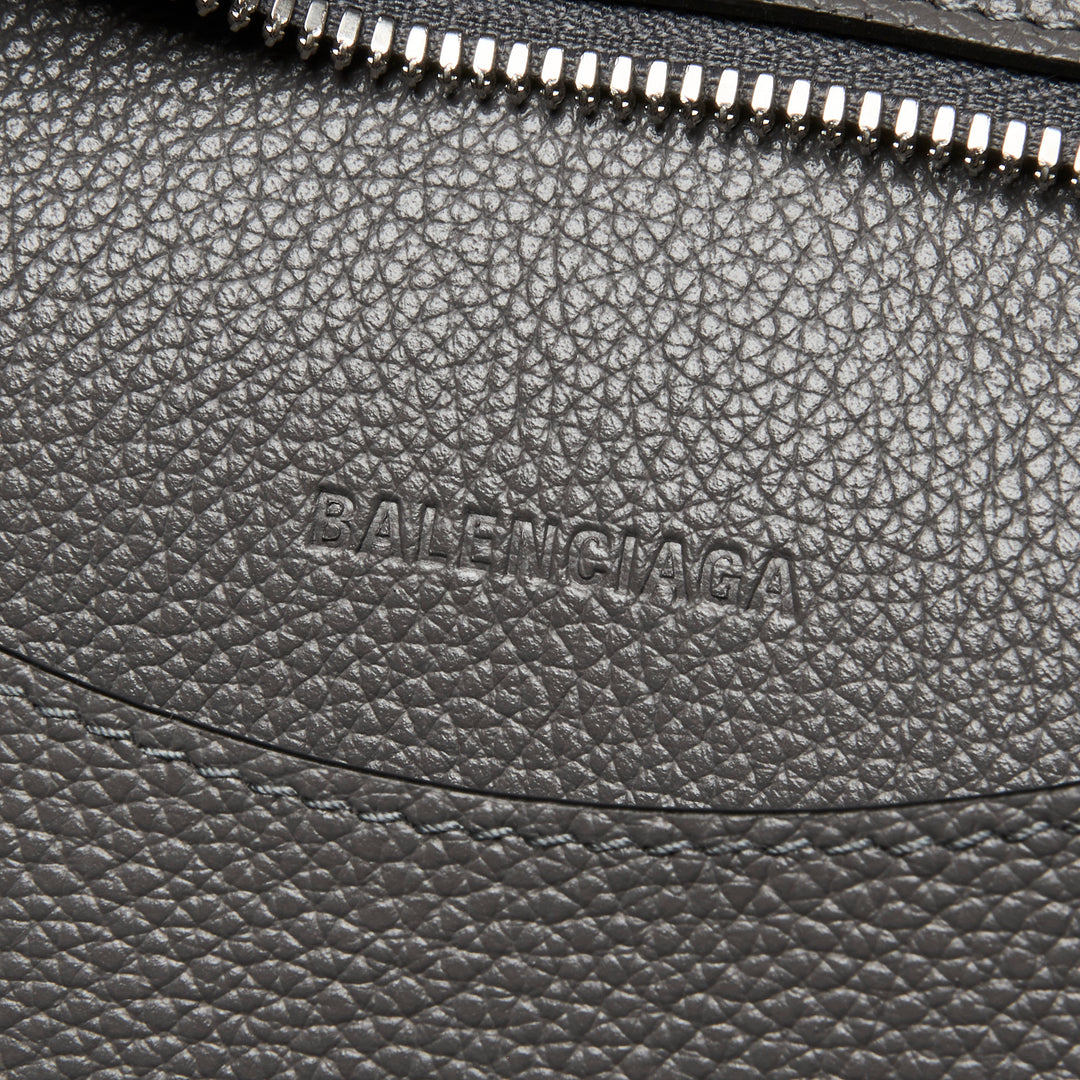 Balenciaga Grey Grained Calfskin Leather Small Neo Classic City Bag