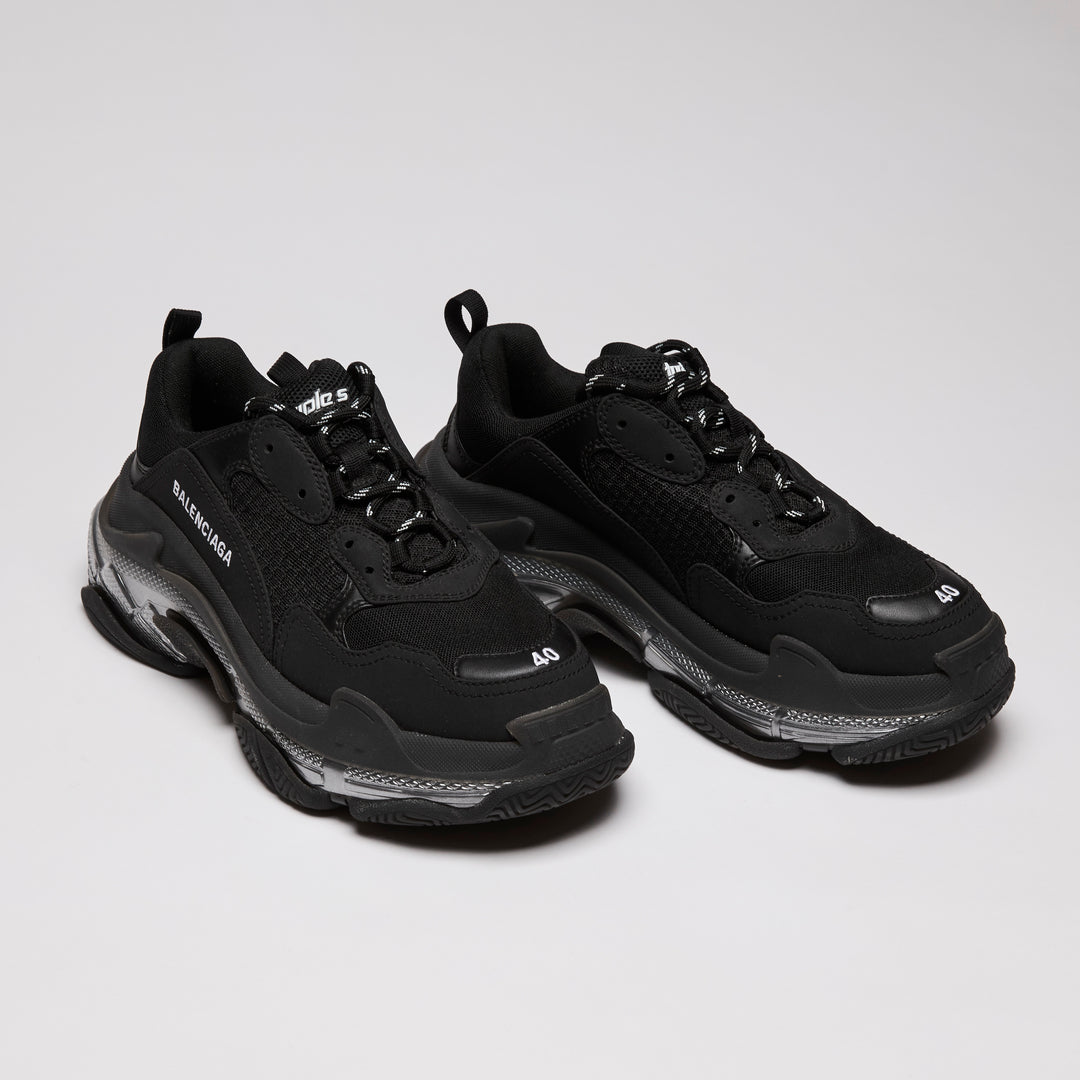Balenciaga Black Triple S Sneaker's Size 40