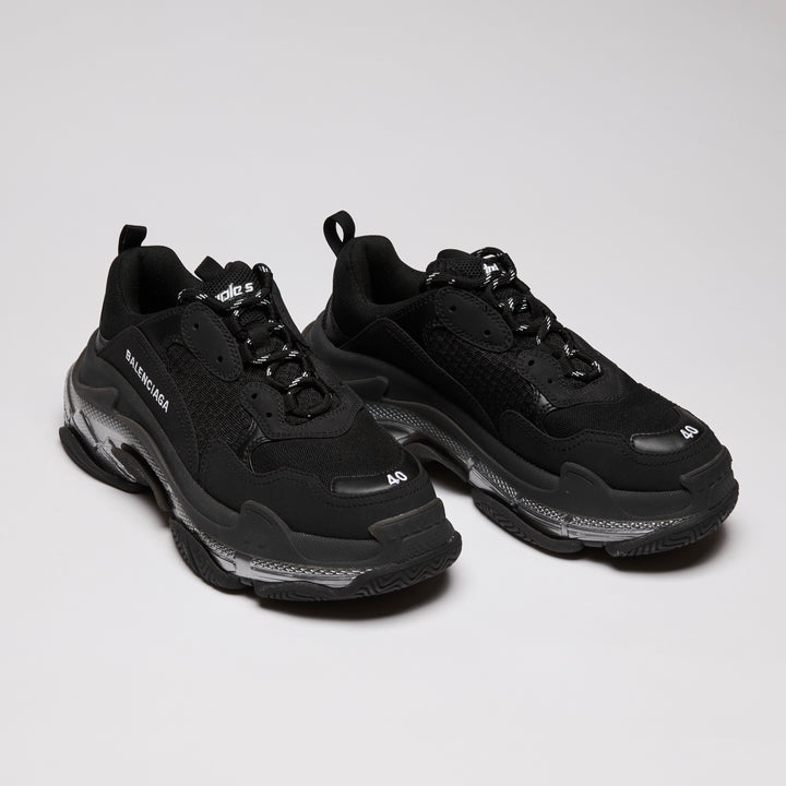 Balenciaga Black Triple S Sneaker's Size 40