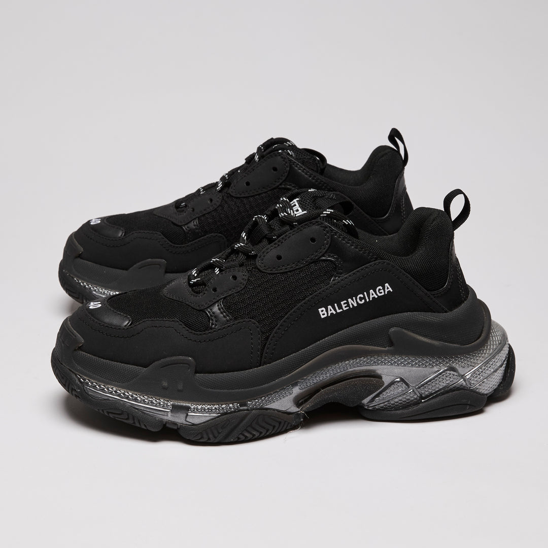 Balenciaga Black Triple S Sneaker's Size 40
