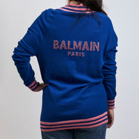 Balmain Blue and Pink Cardigan Size 36