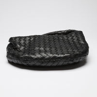 Bottega Veneta Black Woven Teen Leather Jodie Bag