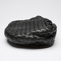 Bottega Veneta Black Woven Teen Leather Jodie Bag