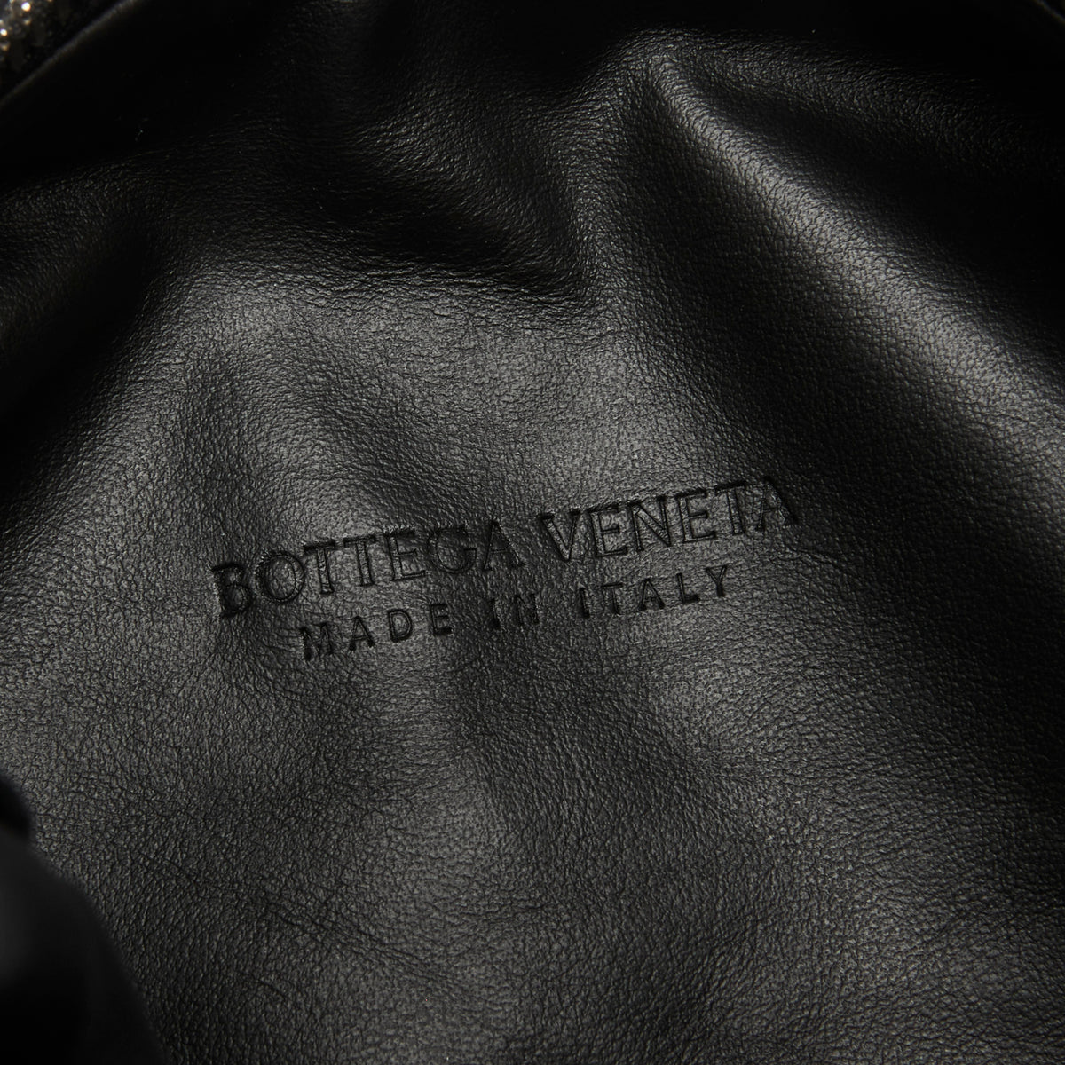 Bottega Veneta Black Woven Teen Leather Jodie Bag