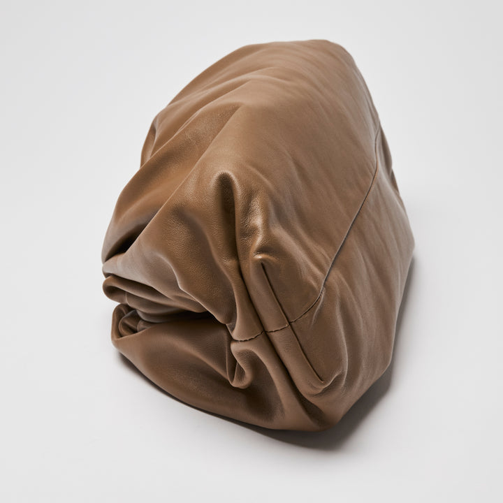 Bottega Veneta Brown Calfskin Leather "The Pouch" Clutch