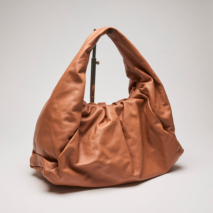 Bottega Veneta Orange Ochre Nappa Leather The Shoulder Pouch Hobo Bag