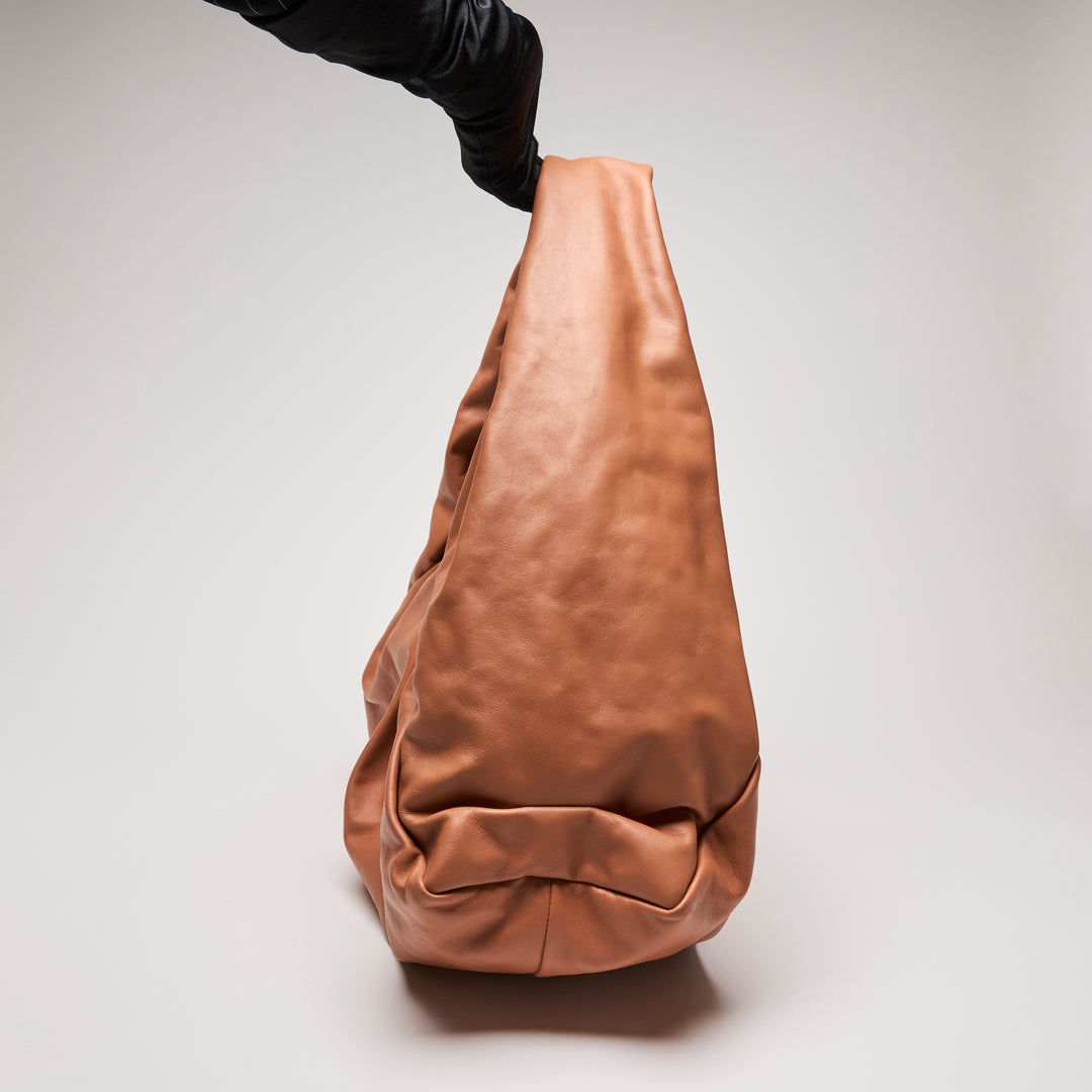 Bottega Veneta Orange Ochre Nappa Leather The Shoulder Pouch Hobo Bag