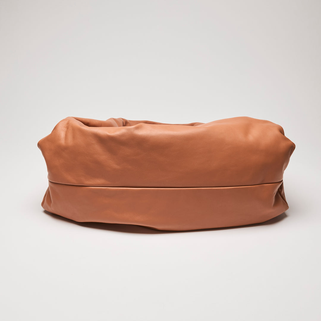 Bottega Veneta Orange Ochre Nappa Leather The Shoulder Pouch Hobo Bag
