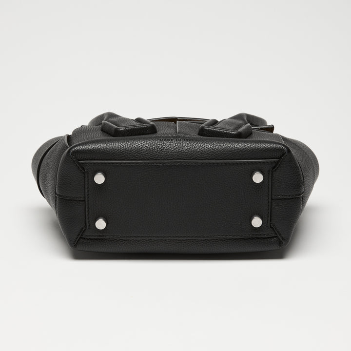 Bottega Veneta Black Intrecciato Grainy Calf Leather Mini Arco 29 Tote Bag