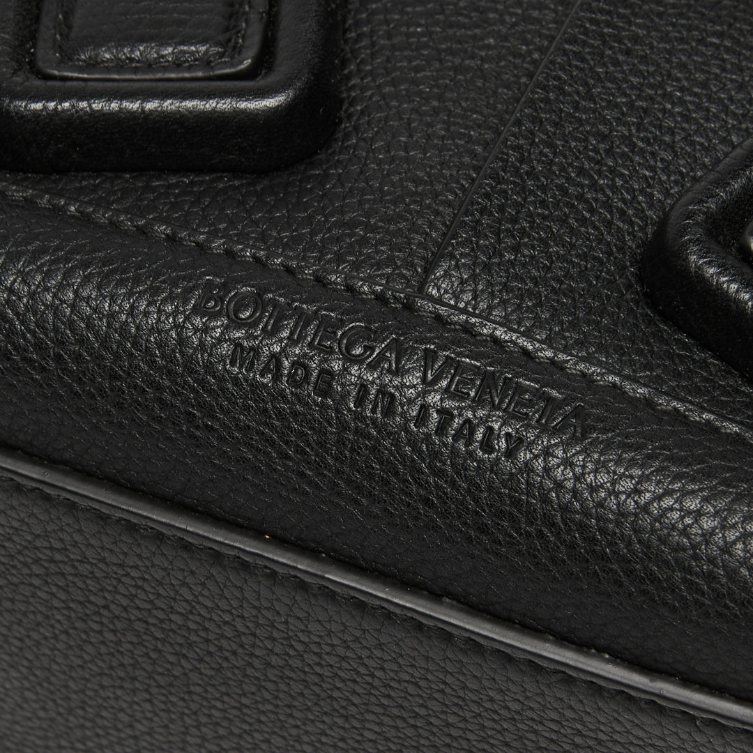 Bottega Veneta Black Intrecciato Grainy Calf Leather Mini Arco 29 Tote Bag