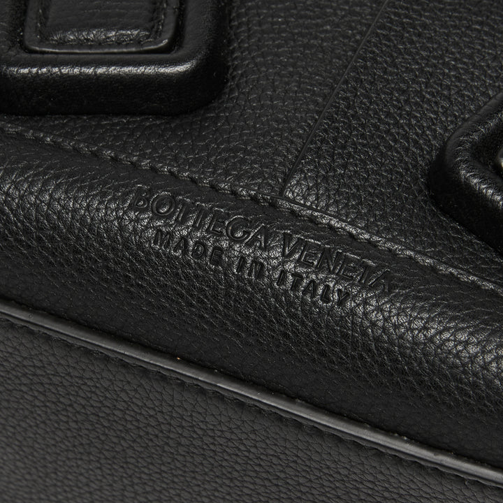 Bottega Veneta Black Intrecciato Grainy Calf Leather Mini Arco 29 Tote Bag