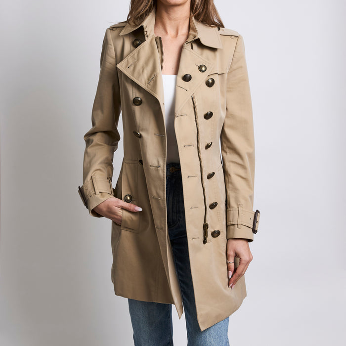 Burberry Khaki Trench Coat