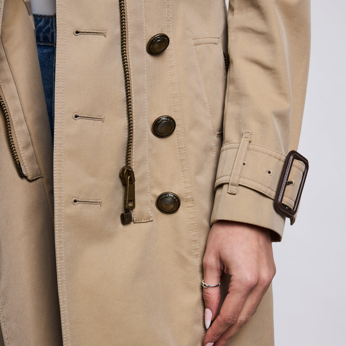 Burberry Khaki Trench Coat