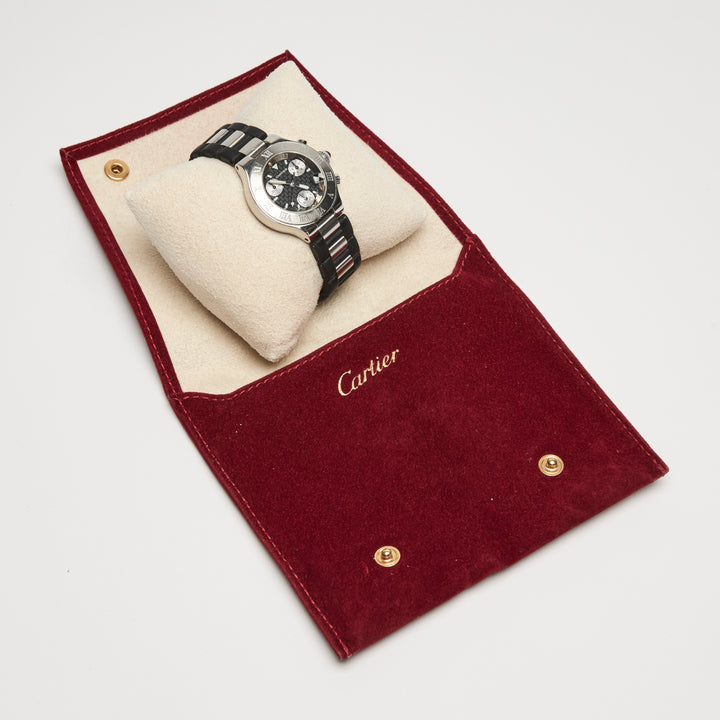 Cartier Stainless Steel Must 21 Chronoscaph Watch 32mm