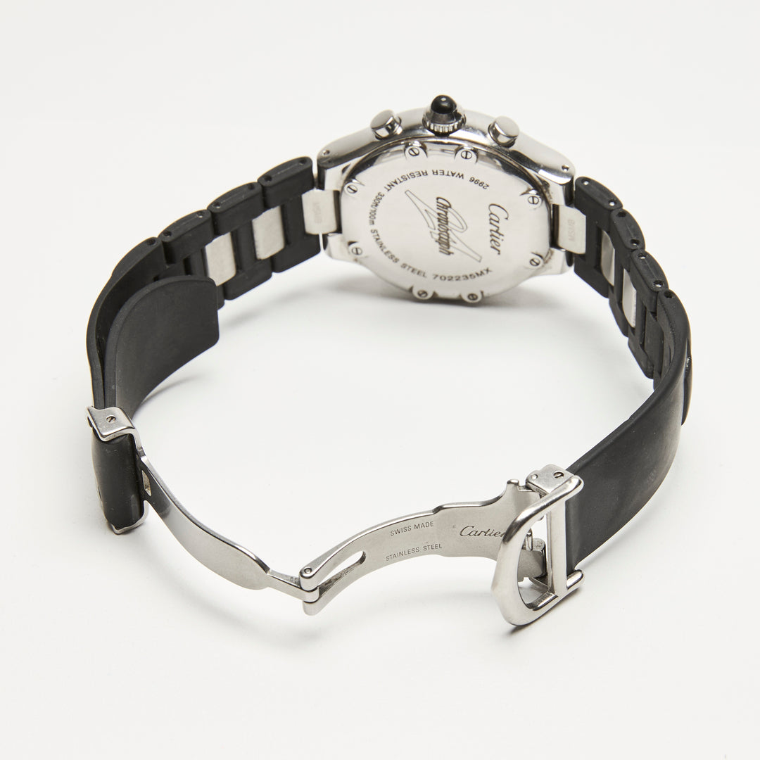 Cartier Stainless Steel Must 21 Chronoscaph Watch 32mm