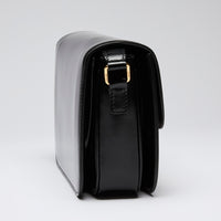 Celine Black Leather Classique Triomphe Bag