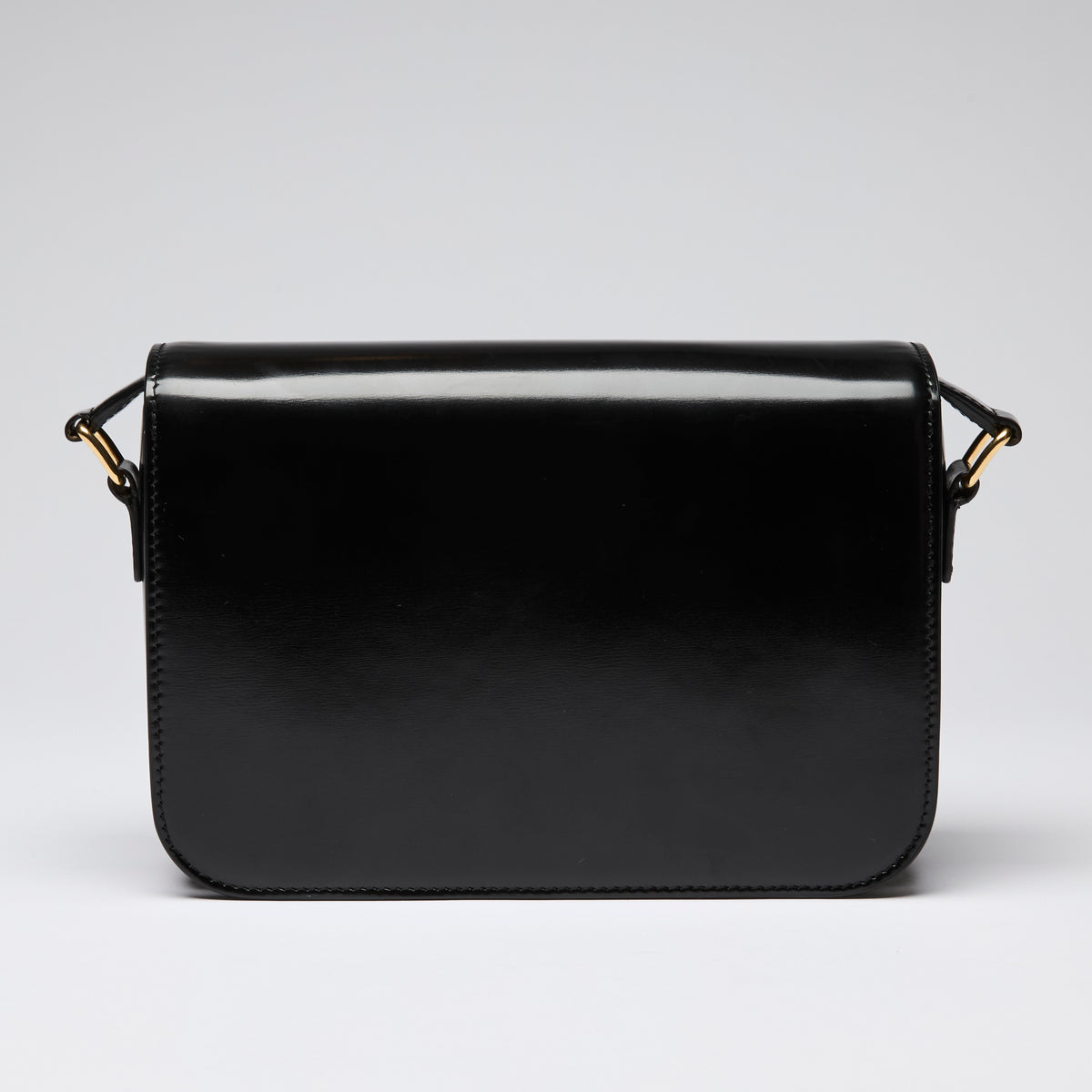 Celine Black Leather Classique Triomphe Bag