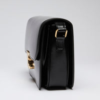 Celine Black Leather Classique Triomphe Bag