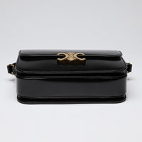 Celine Black Leather Classique Triomphe Bag