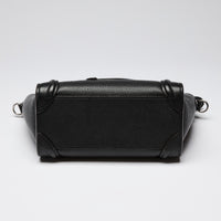 Celine Black Leather Luggage Tote