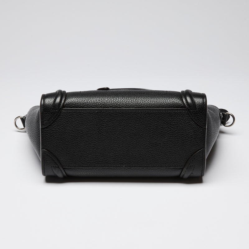 Celine Black Leather Luggage Tote